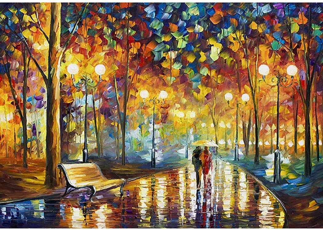 Feriay 1000Pcs Landscape Painting Puzzle Adult Decompression Children Early Education Toy Pegged Puzzles