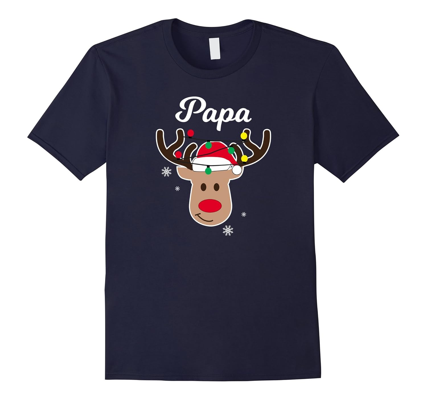 Papa Deer Christmas Pajama Family Matching Shirt-Rose