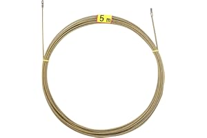 VGongTech 16ft Electrical Spring Wire Threader Fish Tape Fastener Cable Wire Puller Tool Upgraded 4 Cores Larger Leader Hole Electrician Threading Device