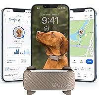 Tractive Smart Dog GPS Tracker | Live Pet Tracker with Virtual Fence | Vital Signs Monitoring of Heart & Respiratory Rate | B