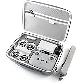 Skyreat Neo Case, Portable PU Leather Storage Neo Shoulder Bag for DJI Neo Fly More Combo Drone and RC-N3 Remote Controller Accessories