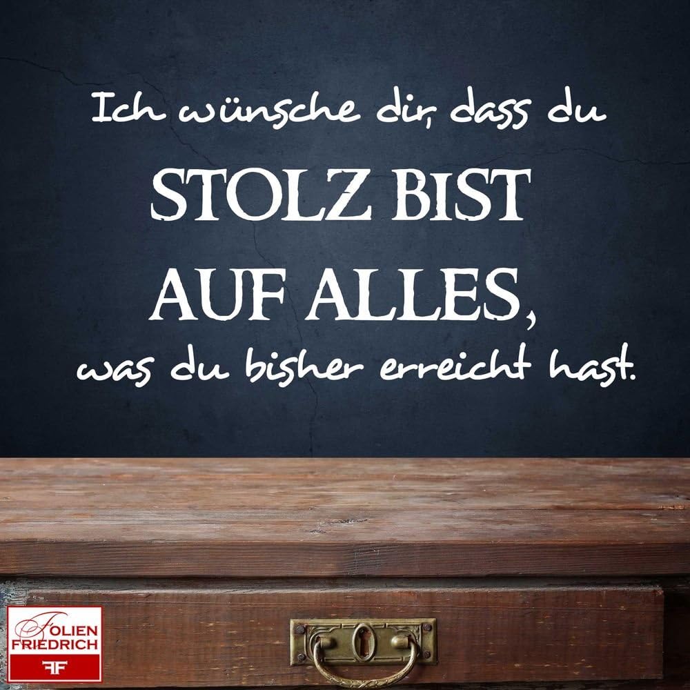 Wandtattoo Sprüche W631 Ich wünsche Dir… Wohnzimmer (58x31 cm) gelb