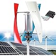 Fablestoryem 14000W Garden Vertical Wind Turbines Generator Kit, 12V/24V/48V/110V/220V Small Three-Phase AC Vertical Wind Turbine with MPPT Controller, for Industrial Energy Equipment,Color-48V