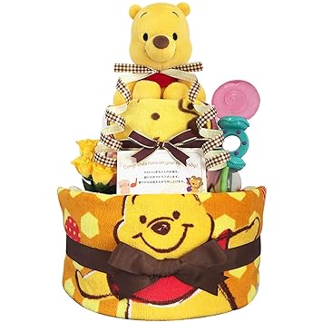 Amazon おむつケーキ 男の子 女の子 くまのプーさん