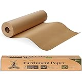 Unbleached Parchment Paper for Baking, 12 in x 240 ft, 240 Sq.ft, Baking Paper, Non-Stick Parchment Paper Roll for Baking, Co