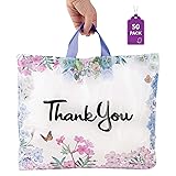 Purple Q Crafts Thank You Bags for Business 50 Pack