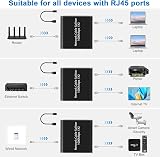 Yeemie Pro Gigabit Ethernet Splitter 1 to 2 1000Mbps USB Powered RJ45 Cat5e view 2