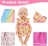 Aolso 14-18 Inch Baby Doll Clothes Set Dress Coat Hanger Velcro Easy Fit view 3