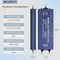 LED Driver 24V, BRIMETI LED Power Supply 200W