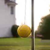STERLING Sports Premium Tetherball Set Heavy Duty Tether Ball, Rope and Pole Set, 10-1/2' Tall for Outdoor Backyard