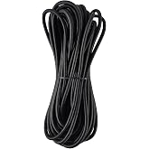 Bungee Shock Cord 1/4 Inch x 50 FT,UV Resistant Elastic Rope | Natural Rubber Core, Marine Grade Stretch Cord for Kayak, Tarp, Canopy, Cargo Tie Down, Camping &amp; DIY Projects
