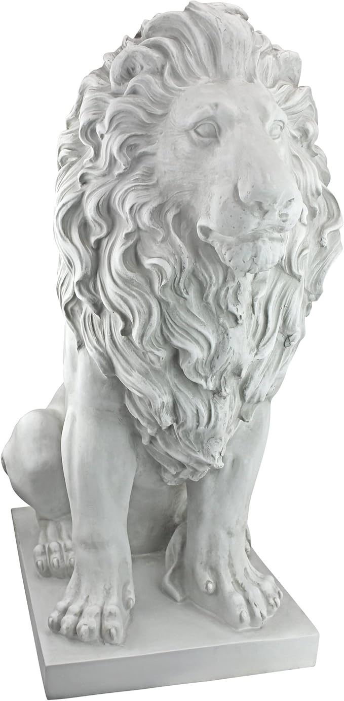 Design Toscano Lion of Florence Sentinel Animal Statue, 71 cm