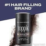 Toppik Hair Building Fibres Dark Brown 27.5g - Thicker Hairline Crown Beard view 2