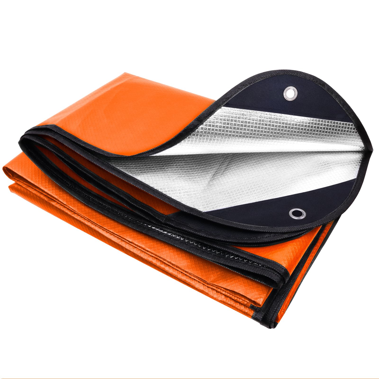 E EASTSTORM 7×5ft Heavy Emergency Blanket,Thickened Bivvy Bag Survival Rescue Blanket Reusable,Tarpaulin Waterproof Reflective Tarp Three layers of Protection for Outdoor Camping — image 1