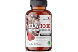 Futurebiotics CLA 3000 Extra High Potency - Non-Stimulating Conjugated Linoleic Acid, Non GMO, 120 Softgels