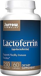 Jarrow Formulas Lactoferrin, Supports Healthy Immune Function*, 250 mg, 60 Capsules