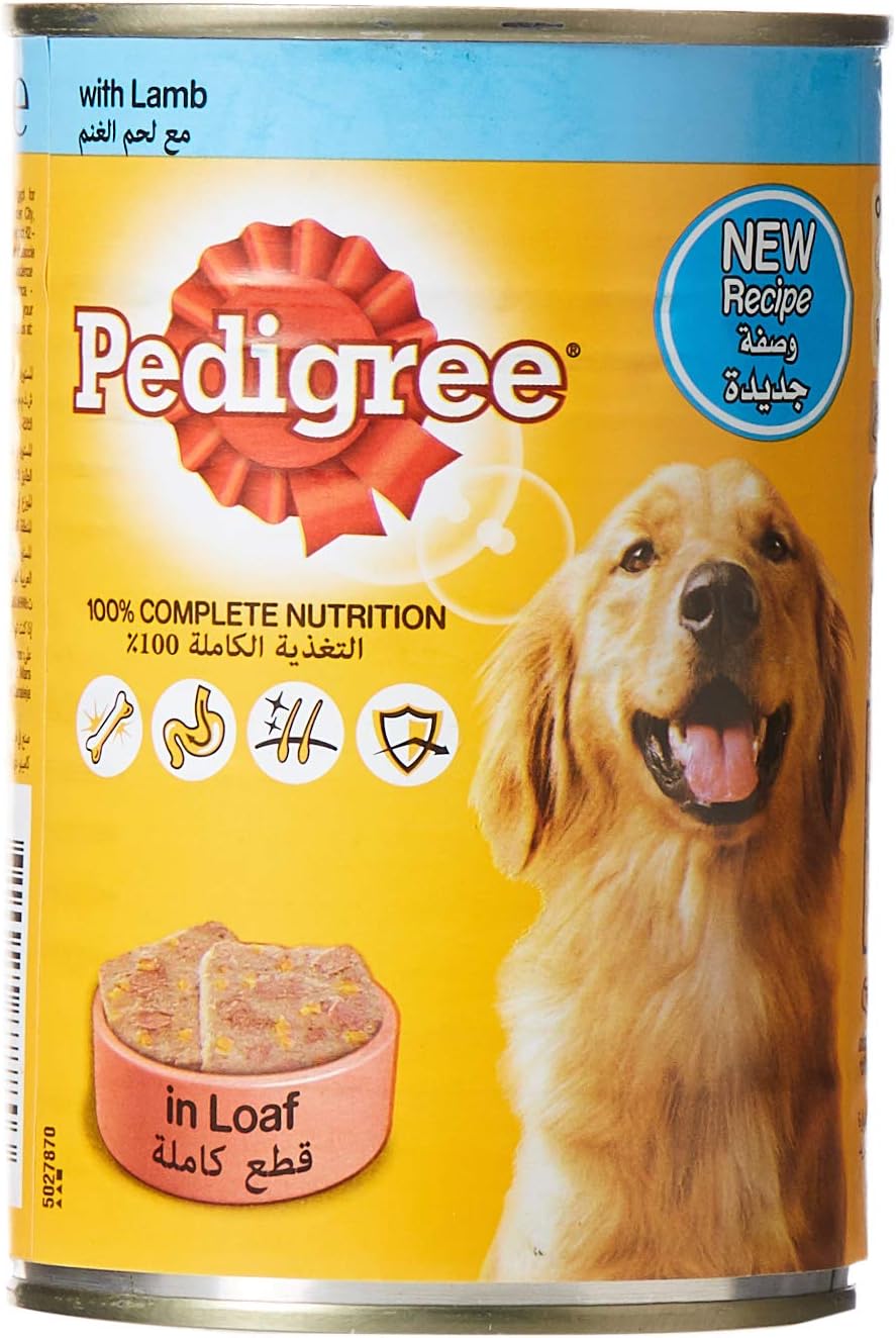 Pedigree Lamb, Wet Dog Food, Can, 24 x 400g Buy Online at Best Price