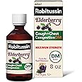 Robitussin Maximum Strength Elderberry Cough Plus Chest Congestion DM, Cough Suppressant for Adults, Providing Liquid Cough and Chest Congestion Relief - 8 Fl Oz