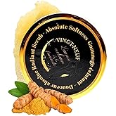 VINGT-NEUF Exfoliating Turmeric Body Scrub | Brightening Body Exfoliator Scrub for Dark Spots | Gentle Turmeric Body Scrub Exfoliator for Smooth, Radiant-looking Skin | All Skin Types, 280ml