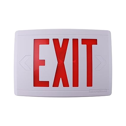 COMPAC Thermoplastic LED Exit Sign with Xtest Self-Diagnostics ...