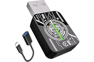 HEYINCAR+ 2025 CarPlay Adapter, Effortlessly Convert Wired to Wireless CarPlay, Compatible with iPhone iOS 10+ & Android Auto