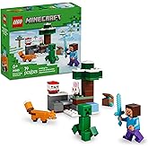 LEGO Minecraft Steve’s Taiga Adventure Building Toy for Boys & Girls - Video Game Playset & Toy Figures for Kids, Ages 6 + - 