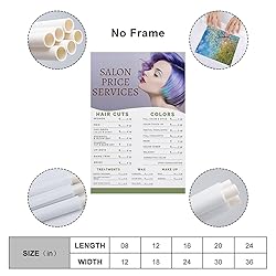 JBBGO Beauty Salon Price List Poster Hair Salon