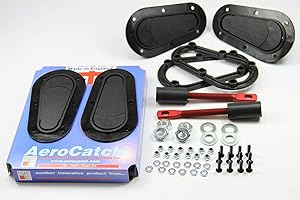 AeroCatch 125-2000 Below Panel Flush Non-Locking Hood Latch and Pin Kit - Black