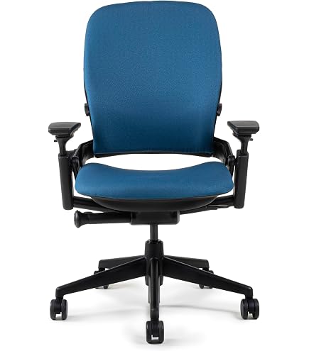 Amazon.com: Steelcase Leap V2 Desk Chair in Buzz2 Blue Fabric - 4
