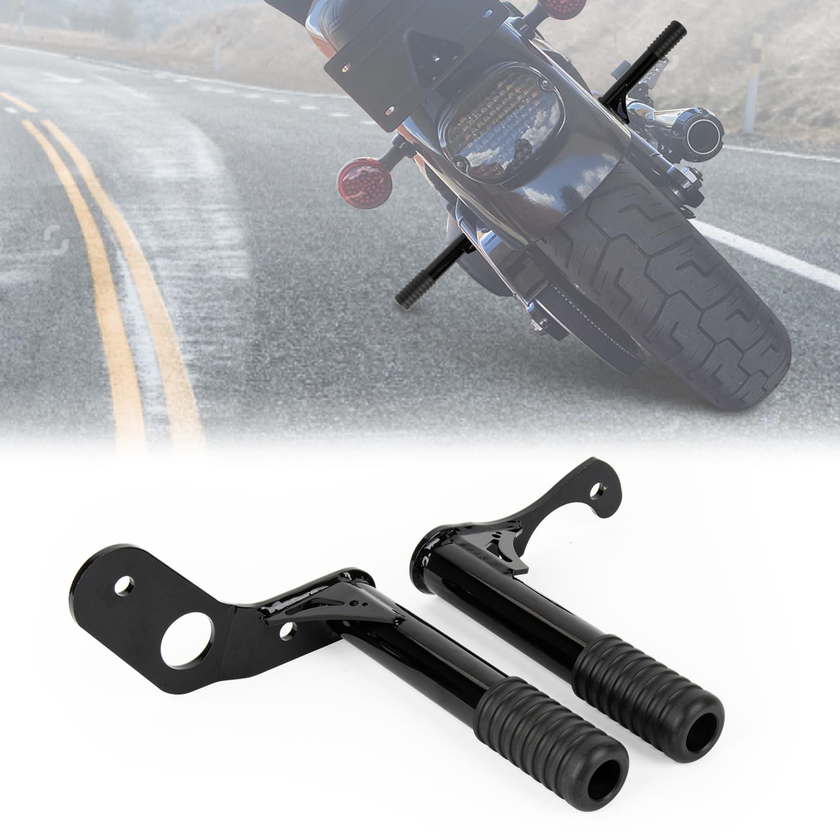 Photo 1 of Motorcycles Passenger Peg Crash Bar Frame Slider 2-in-1 for Softail Street Bob Fat Bob Low Rider Heritage Classic 2018 2019 2020 2021 2022 2023 2024 Rear Engine Guard Crash Bars Bumper Protector