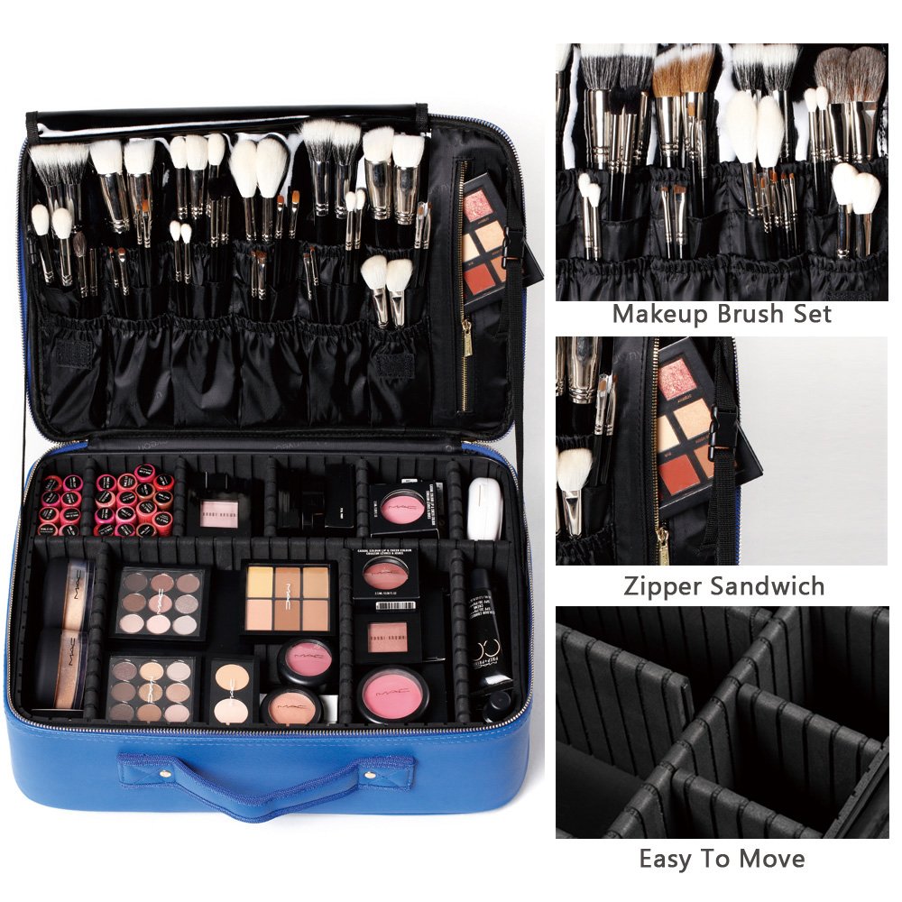 Best Rownyeon Pu Leather Makeup Case