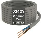 SHPELEC 6242YH Twin and Earth Cable 2.5mm 2m BASEC Approved