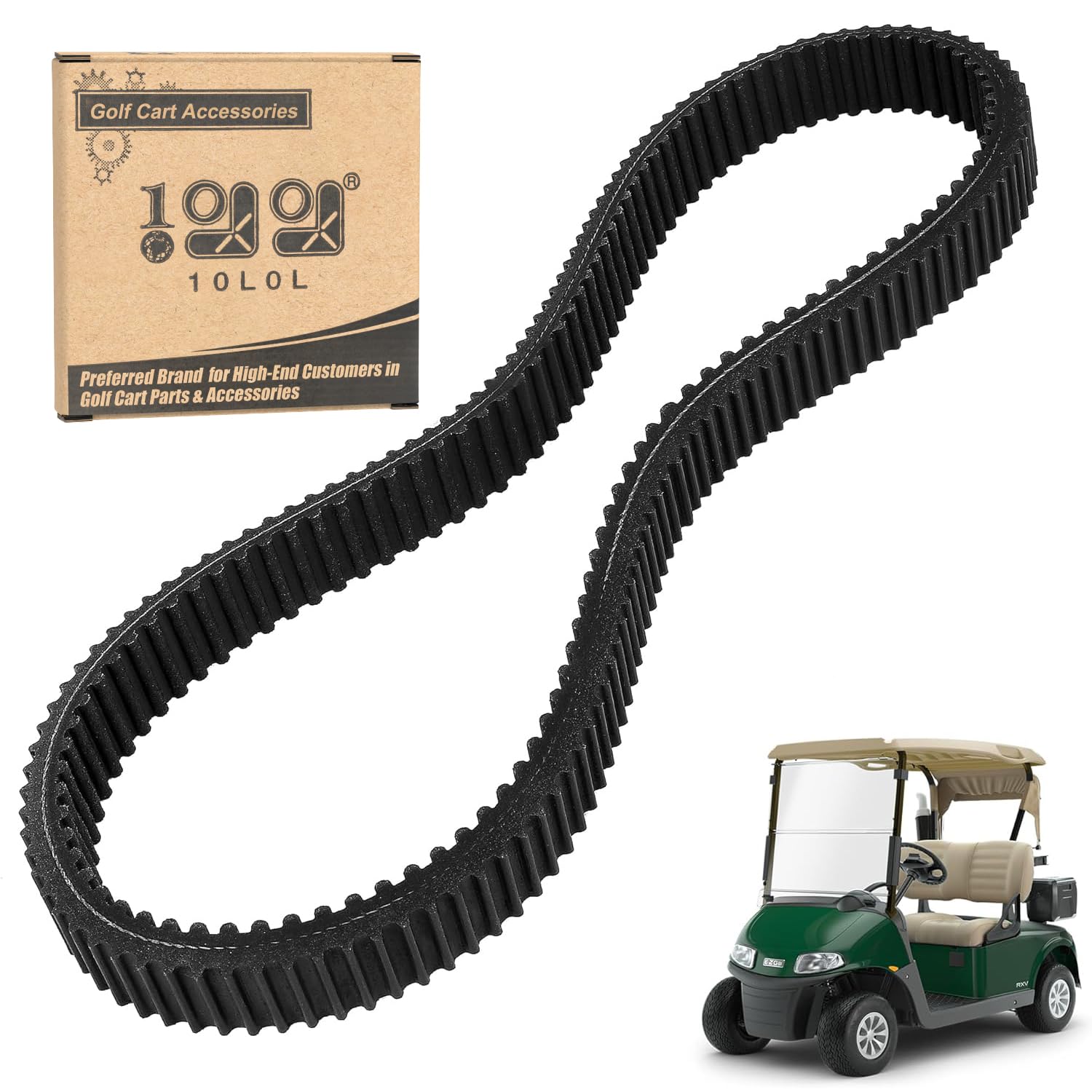 Photo 1 of 10L0L Golf Cart Clutch Drive Belt Kit for EZGO TXT&RXV Workhouse ST 2008-2011 Gas Carts with Kawasaki Motor,OEM 606136
