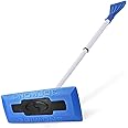 Snow Joe 2-in-1 SnowBroom Go with Ice Scraper & 18" to 23" Telescoping Handle - Compact & Lightweight Dual-Head Car Windshiel