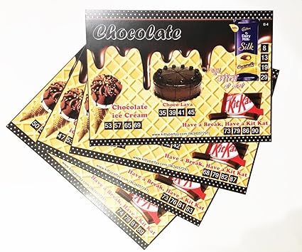 Chocolates Tambola Tickets