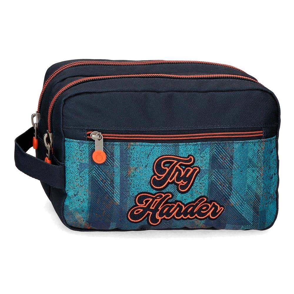 Enso Try Harder Double Compartment Adaptable Blue 24 x 15 x 10 cm Polyester