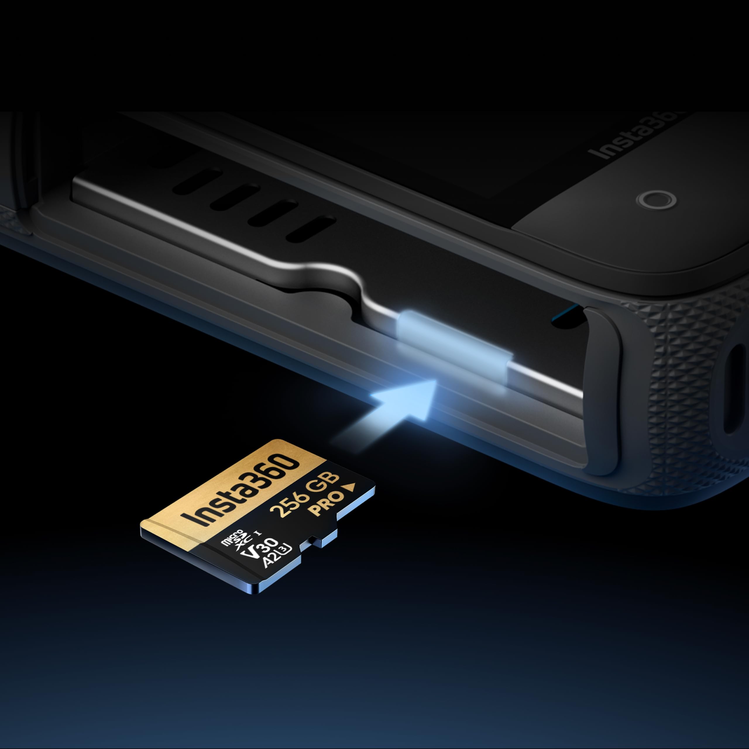 Insta360 256GB PRO microSDXC Memory Card, V30, A2, UHS-I, 90 MB/s Read/Write Speed