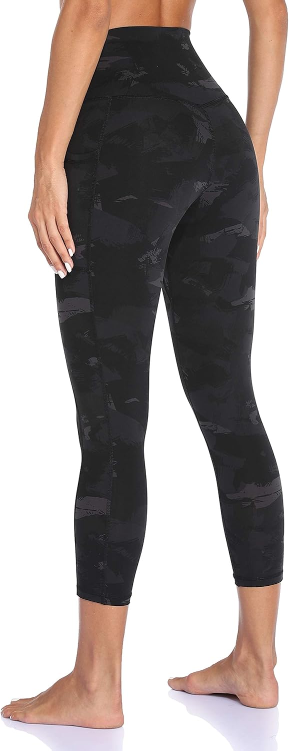 Colorfulkoala Women's High Waisted Yoga Capris 21" Inseam Leggings with Pockets: Clothing