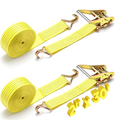 2 Ratchet Straps Heavy Duty Digank Retractable Ratchet Straps (2 Inch X ...