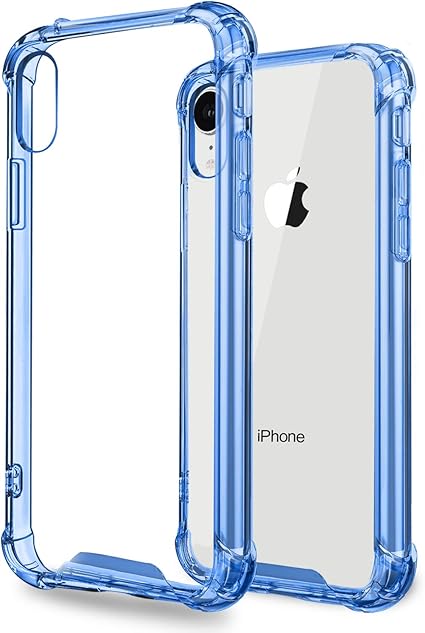 Amazon Iphone Xr ケース クリア 6 1インチ 薄型 透明pc Tpu 指紋防止 落下防止 Qi急速充電対応 Iphonexr 専用カバー クリア Iphone Xr ブルー 修理パーツ 通販