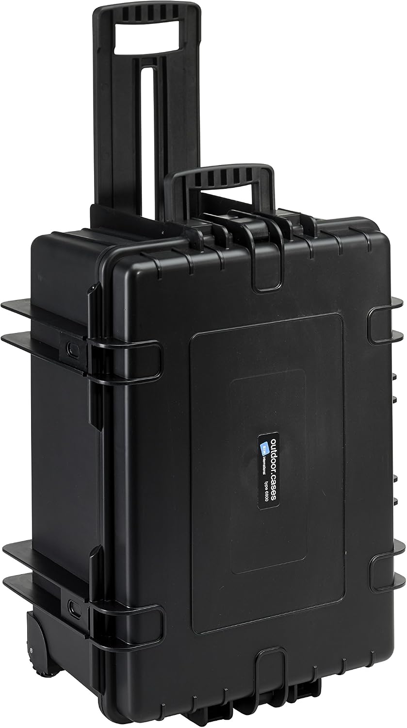 B&W Outdoor Transport Case, Type 6800 (Empty), Trolley Case, Black, Waterproof according to IP67 Certification, Dustproof - Image 3
