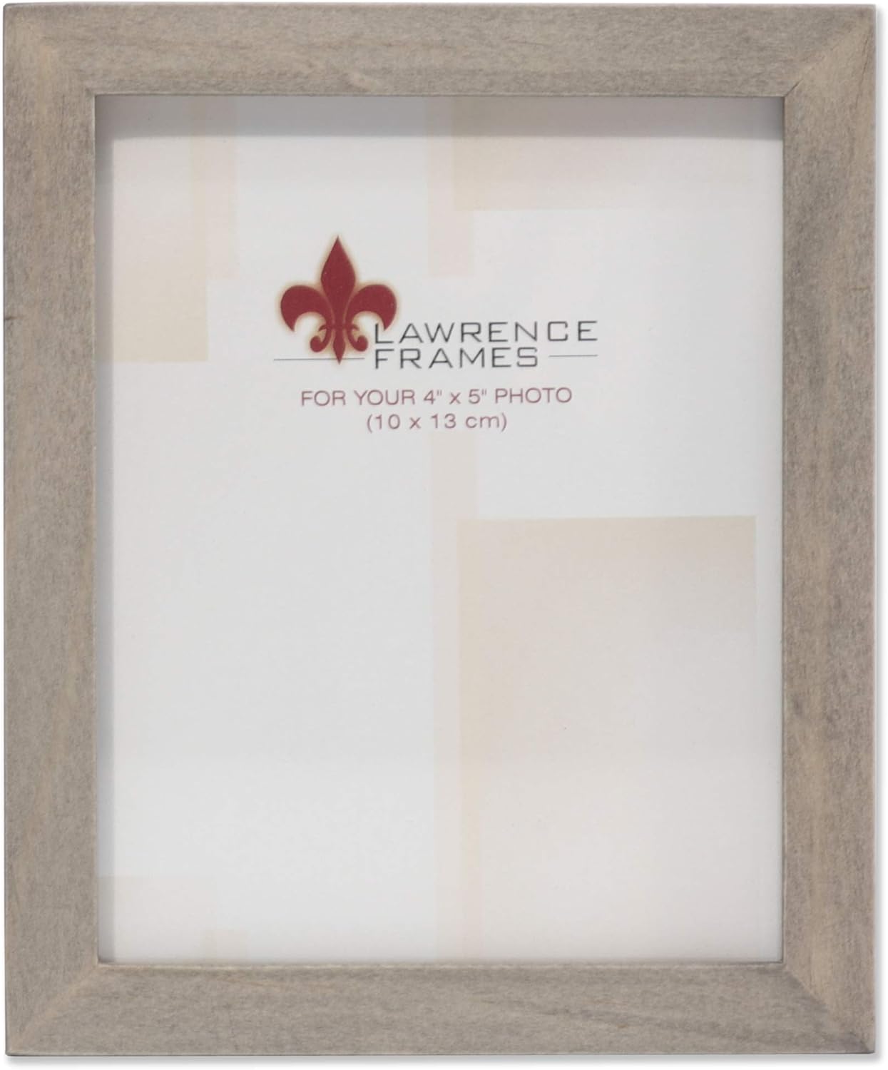 Photo Albums, Frames & Accessories - Lawrence Frames 4x5 Gray Wood Gallery Collection Picture Frame