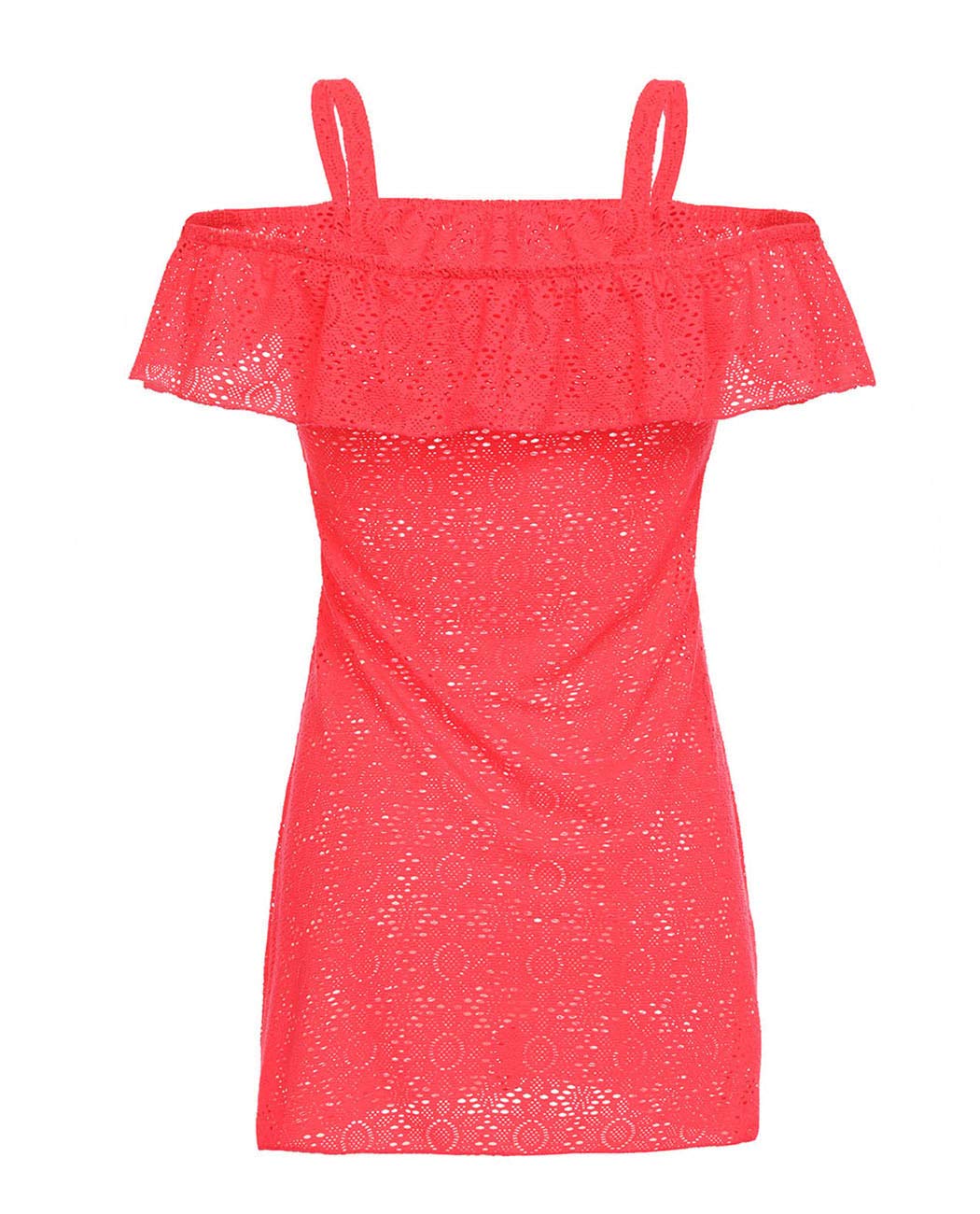 Girls' Coverups Swimsuit Fashion Off Shoulder Beach Dress Top Pull On