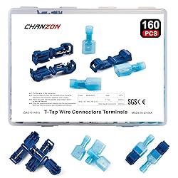 Chanzon 160pcs T-Tap Wire Connector Quick Splice