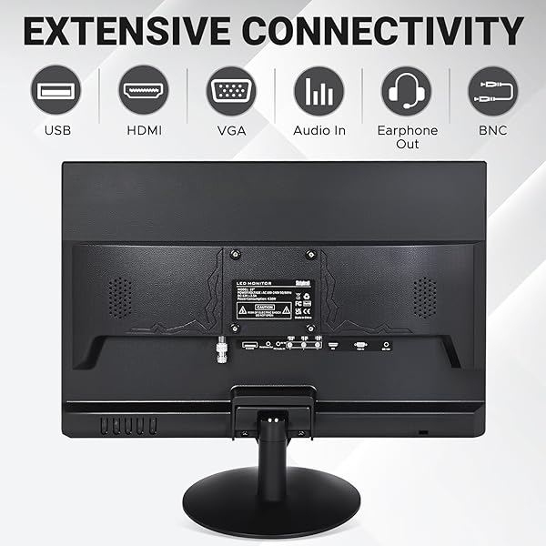 SKITPHRATI 19 INCH HD (1440 X 900) PC MONITOR, COMPUTER MONITOR WITH HDMI VGA AV BNC USB PORTS, 60HZ, 5MS, VESA, BUILD-IN SPEAKERS, LED DISPLAY FOR LAPTOPS AND DESKTOPS OFFICE HOME