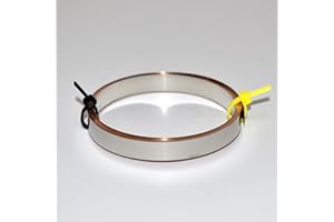 Nickel-plated Pure Copper Strip; 8mm wide x 0.15mm thick flat wire (Nickel Plated Copper, 10 Feet)