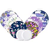Libre 2 Plus Sensor Covers Waterproof, 40 Pack Lingo Patches+2pcs Protective Hardshell Caps, Breathable Medical CGM Adhesive Patches for 15 Day Protection, Floral