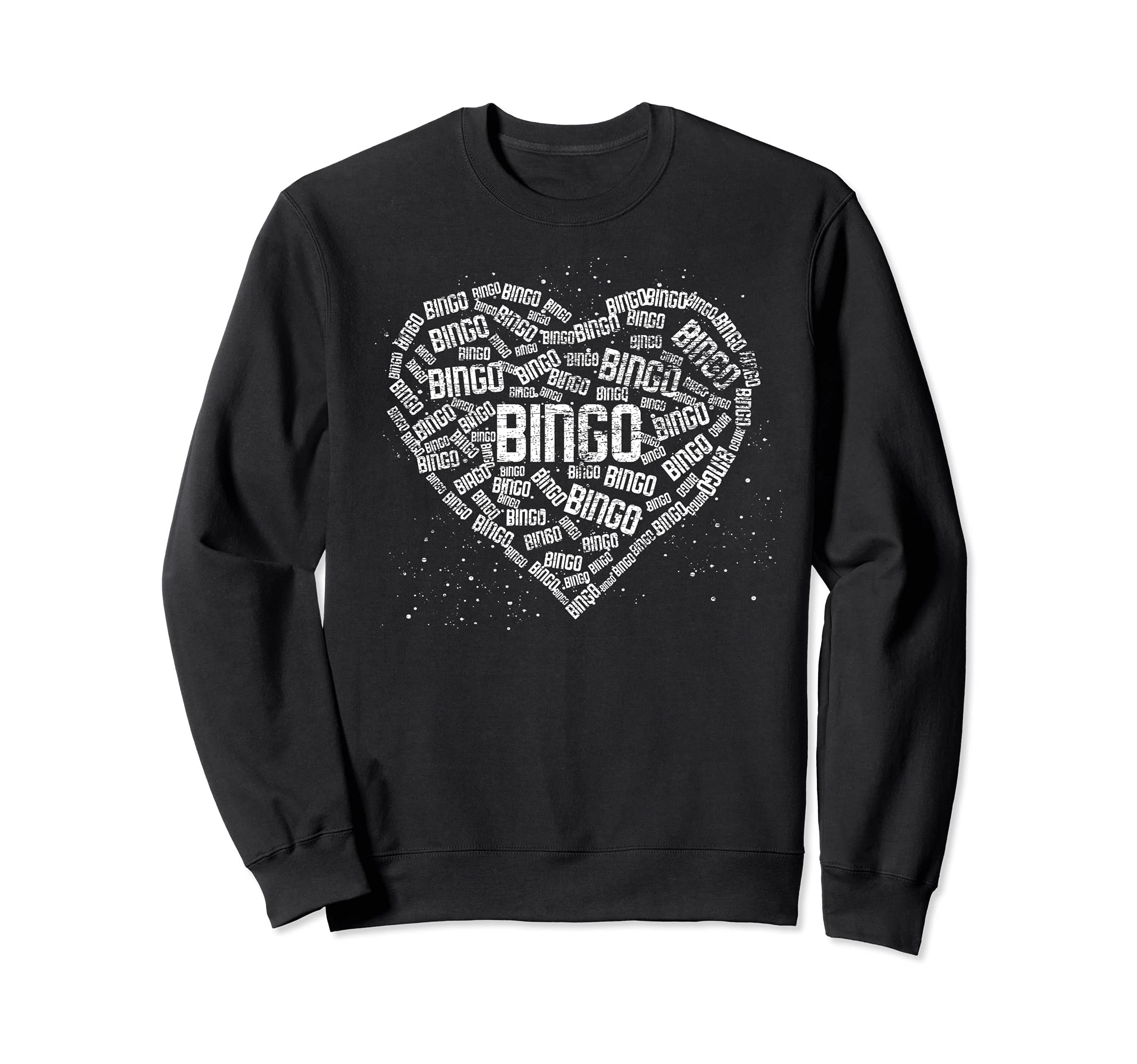 Gambling Heart Bingo Caller Lottery Bingo Player Gift Bingo Sweatshirt