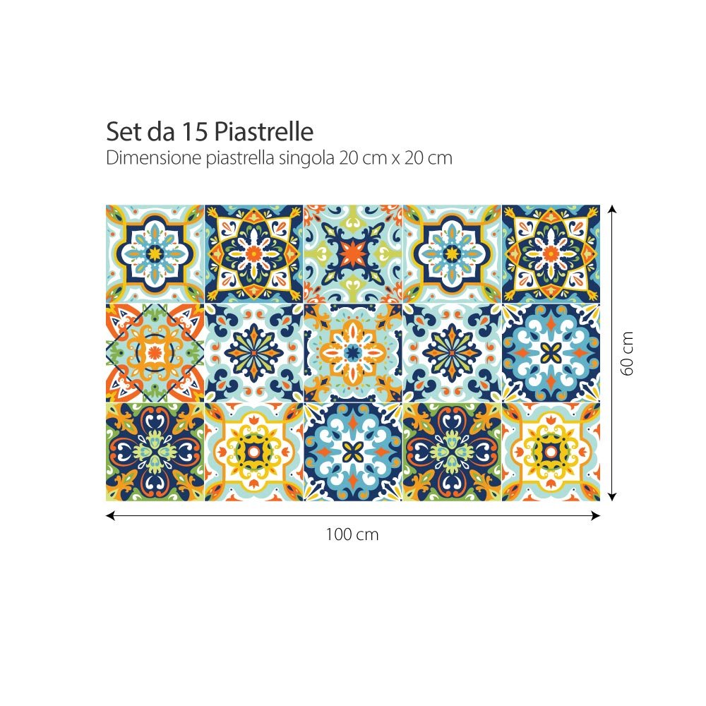 Adesivo per piastrelle a mosaico per bagno e cucina, 30 pezzi Adesivi