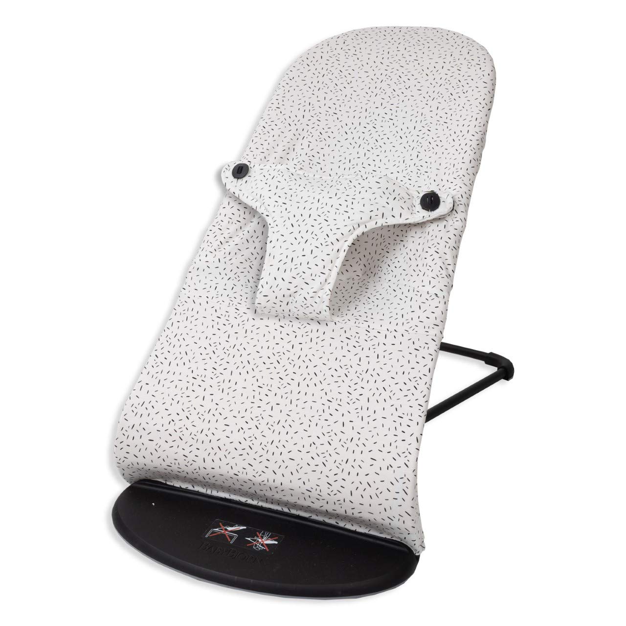 Babyline Bocobla – Hypoallergenic, Hyper-Soft and Breathable Cotton Cover for Babybjörn Balance, Soft and Bliss Hammock (White Confetti), Unisex